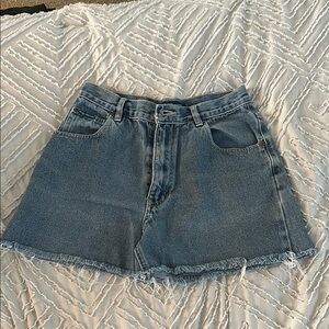 Vintage High Rise Medium Wash Denim Short